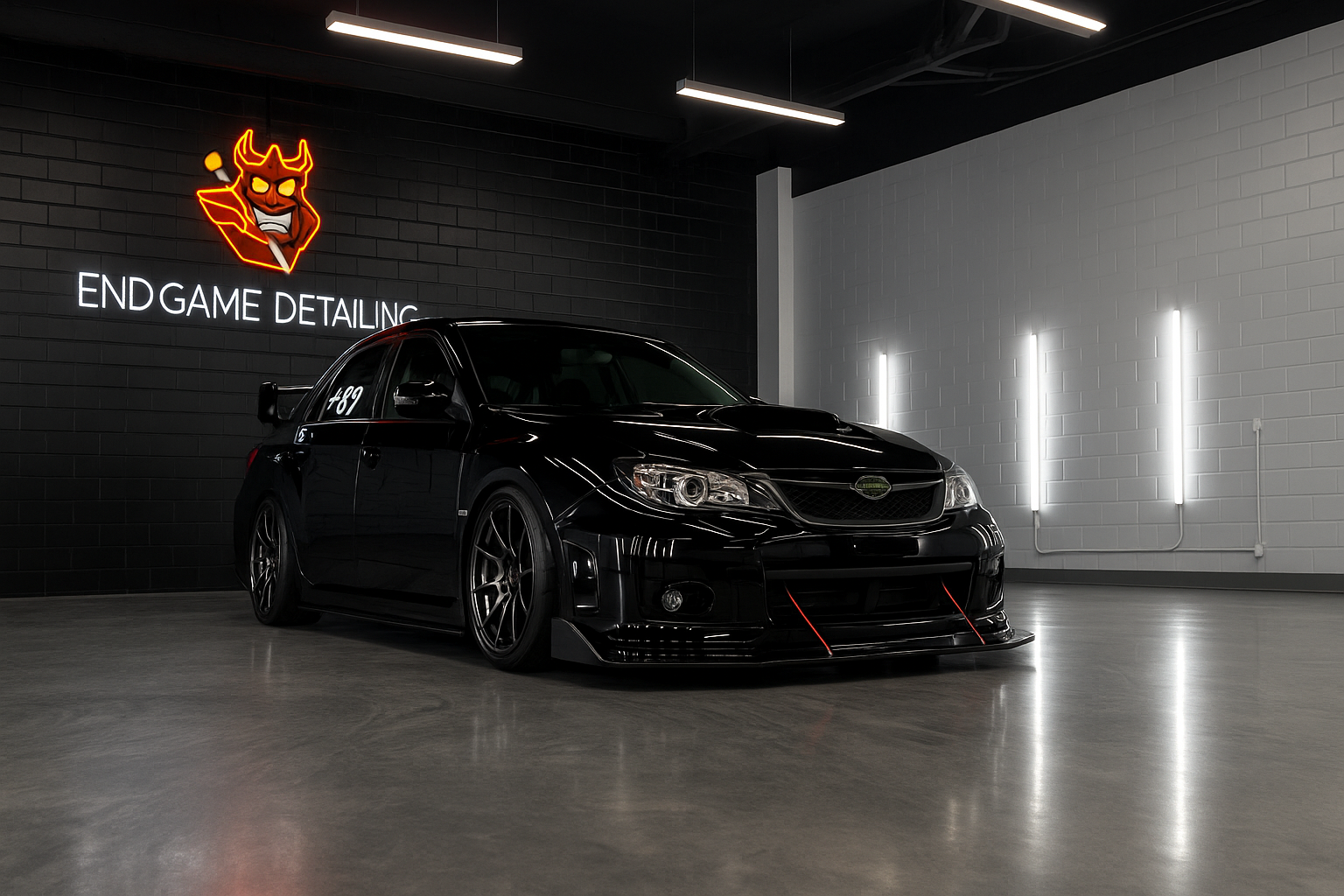 Subaru WRX STI detailed professionally by endgame car detailing sydney