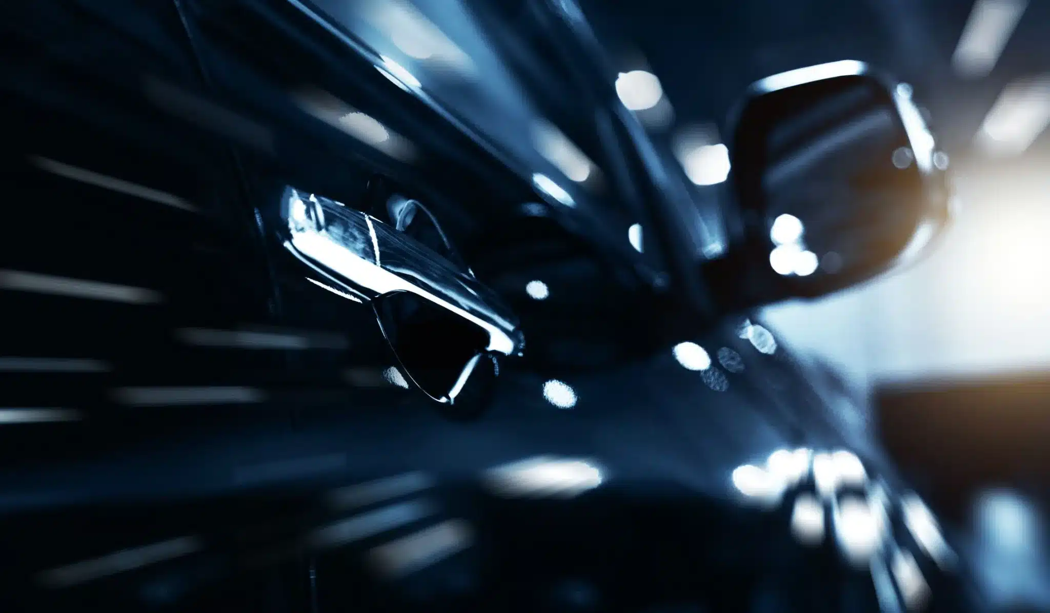 The Ultimate Guide to Finding the Best Graphene Coating for Cars 246 High-resolution photo of a luxury car with mirror-like reflective finish under soft lighting, showcasing water beading on the surface