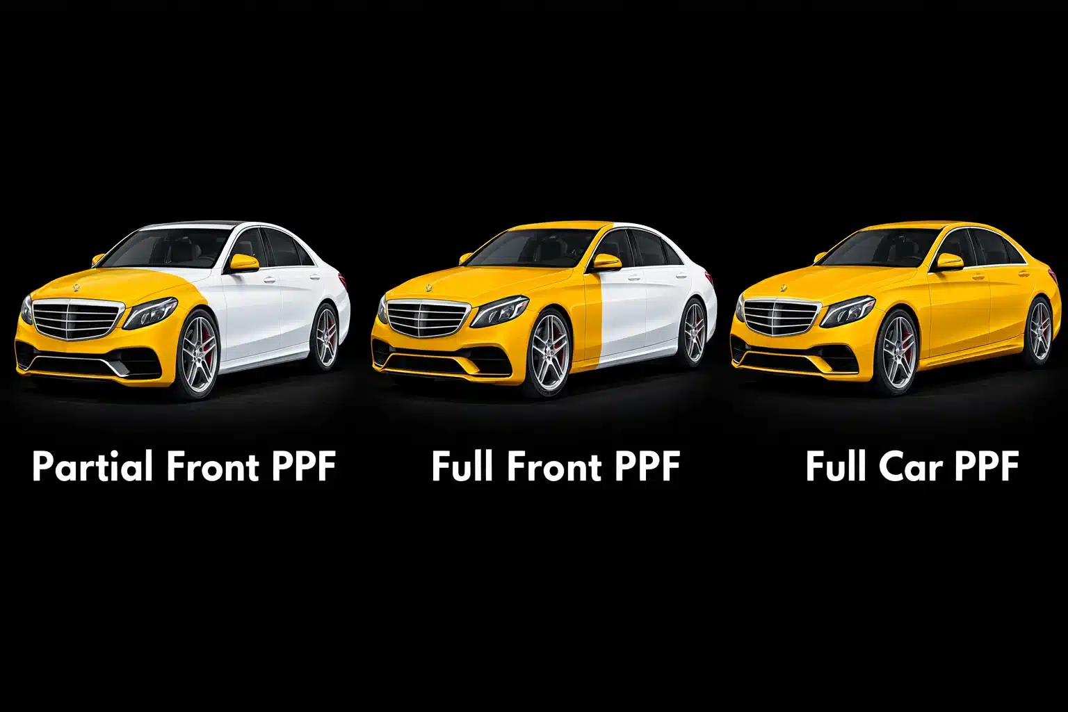 PPF all three Cars covered