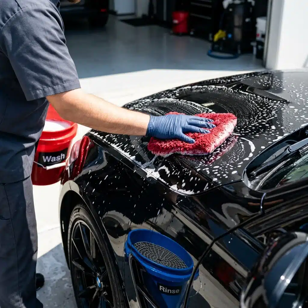 ceramic car coated wash