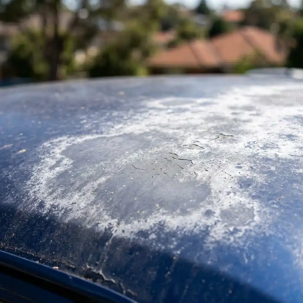 Sun damage car paint image
