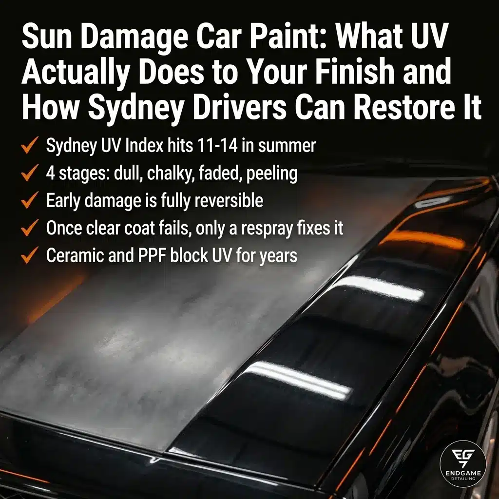 Sun Damage Car Paint: What UV Actually Does to Your Finish and How Sydney Drivers Can Fight Back